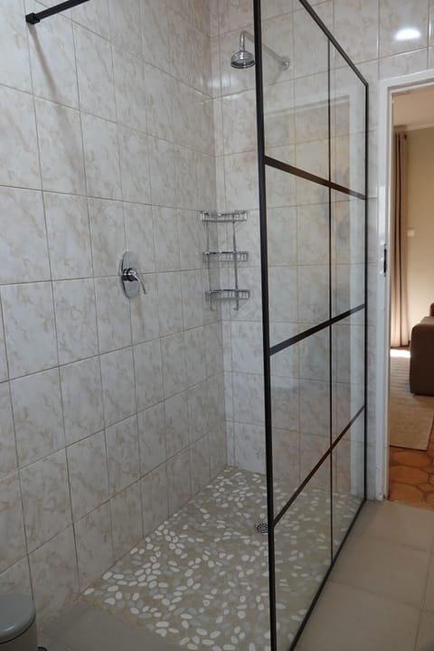 Exclusive Suite | Bathroom | Shower, rainfall showerhead, towels