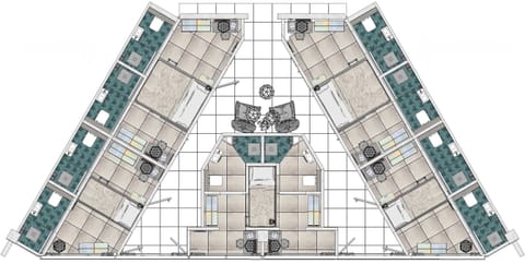 Individually decorated, desk, laptop workspace, free WiFi