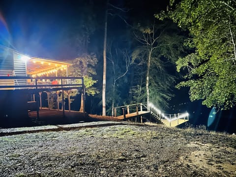 Side view from fire pit 