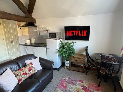 The Living Area: enjoy watching a film or dip into your favourite series whilst staying, using the Smart TV.