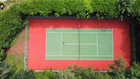 Private tennis court