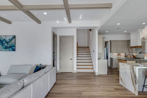 Your home away from home features an open floor plan where all can gather