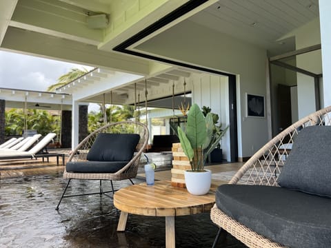 Enjoy morning coffee from your master downstair's patio.