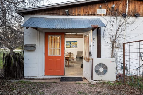 Take in the historic facade of the home, a picturesque retreat nestled in the heart of Fredericksburg's vibrant downtown