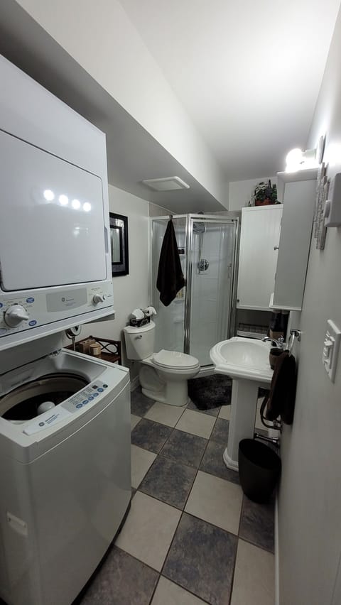 Full 3 piece bathroom with glass shower & all the little extras you'll love!