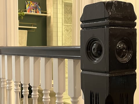 A newel post that we salvaged and restored!