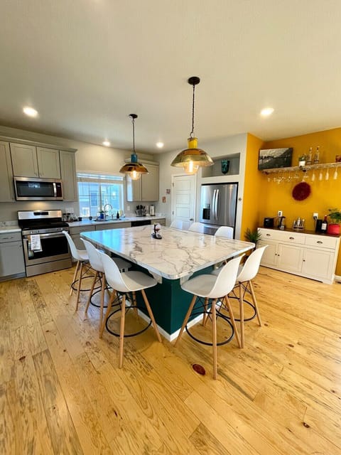 Kitchen with coffee bar