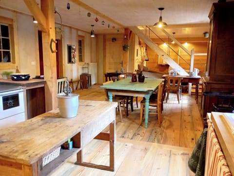 Flat-screen TV, books