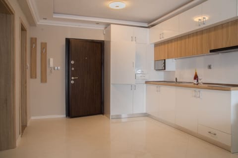 Deluxe Apartment, 2 Bedrooms, Garden View | Private kitchen | Mini-fridge, coffee/tea maker