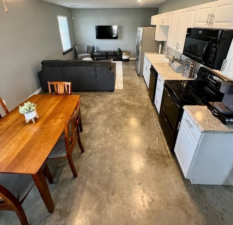 Dining, kitchen, and living space!