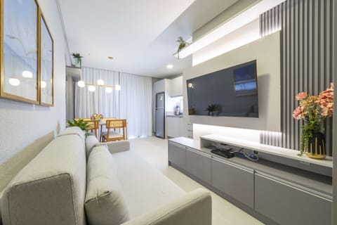 Apartment | Living area | 50-inch Smart TV with digital channels