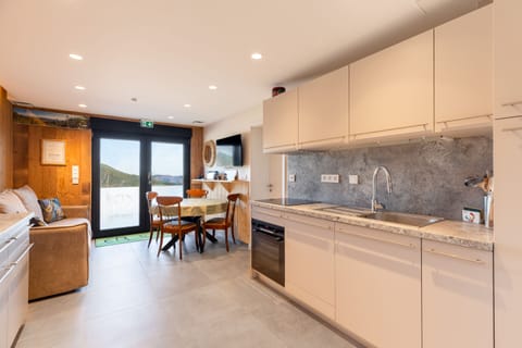 Shared fridge, microwave, highchair