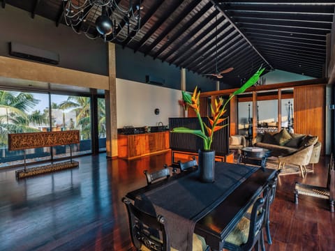 Presidential Penthouse, Patio, Ocean View | Living area | 55-inch flat-screen TV with satellite channels