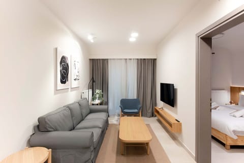 City Apartment | Living area | 40-inch plasma TV with cable channels