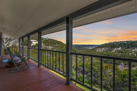 Hill Country Views from the covered deck!