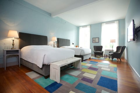 Premier Room, 2 Queen Beds | Premium bedding, minibar, in-room safe, desk