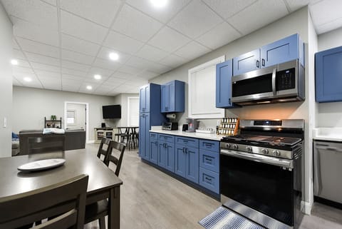 Cooking is made easier in this open kitchen. 