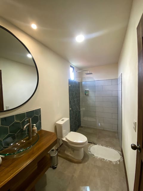 Standard Double Room | Bathroom | Shower, rainfall showerhead, towels