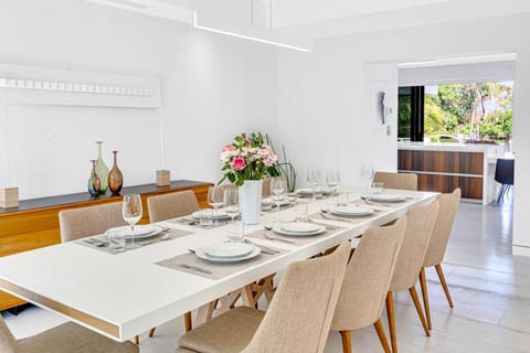 The dinning room offers plenty of natural light.