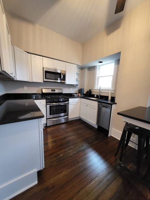 Fully remodeled kitchen.