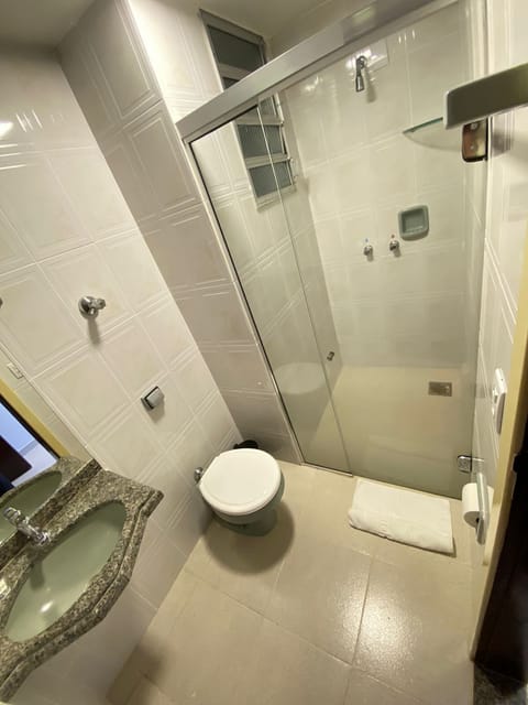 Standard Room, Multiple Beds, City View | Bathroom | Shower, towels, soap, toilet paper