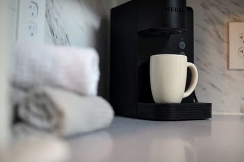 Coffee is pods are complimentary with your stay.