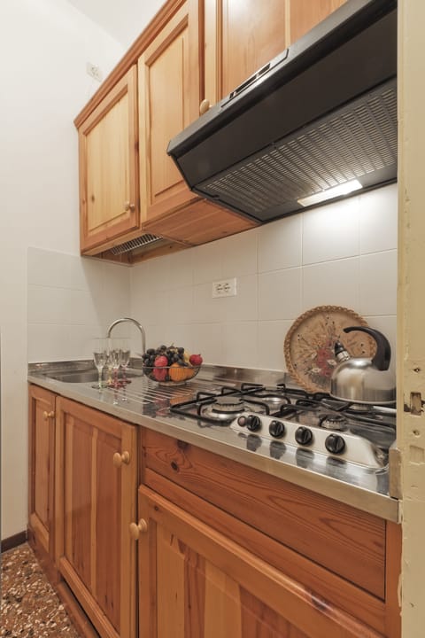 Premium Apartment | Private kitchen | Fridge, stovetop, cookware/dishes/utensils