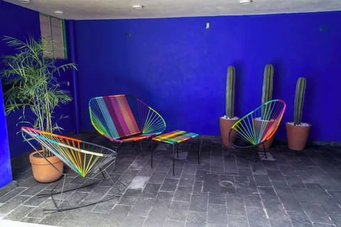 Agradable terraza en la casa.