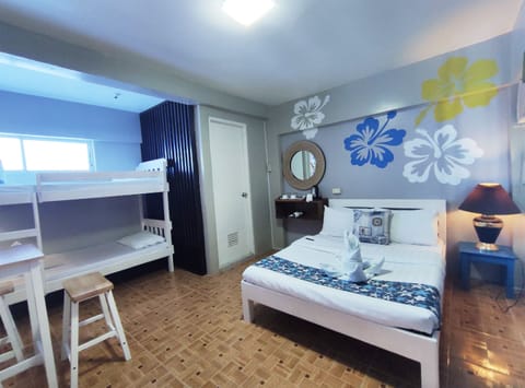 Standard Room, Multiple Beds, Ground Floor | Free WiFi, bed sheets