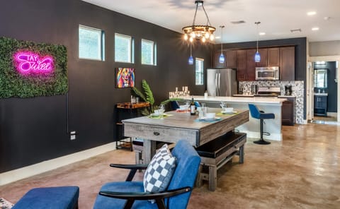 Modern Dining Space with a Touch of Fun - Perfect for Gatherings!