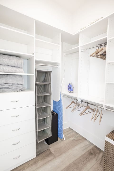 Large walk-in closet.