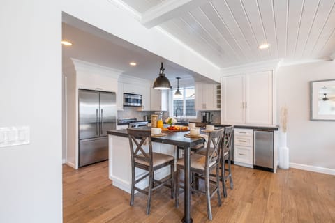 Lower level's kitchen.