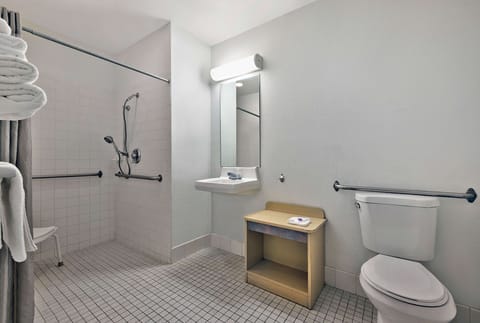 Standard Room, 1 Queen Bed, Accessible, Non Smoking | Accessible bathroom