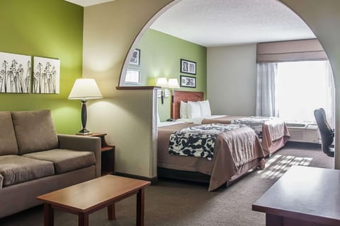 Suite, Multiple Beds, Non Smoking | In-room safe, desk, laptop workspace, blackout drapes