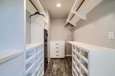 Huge closet perfect for longer stays, wedding guests, or place to put a pack n play