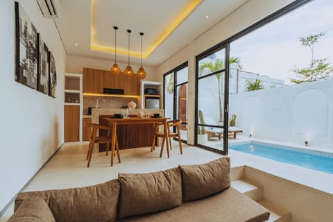 Villa | Living area | 43-inch Smart TV with digital channels