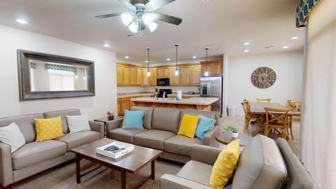 Open Living, Dining, & Kitchen Areas