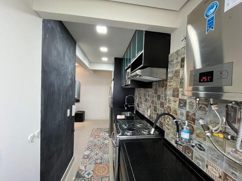 Apartment | Private kitchen | Fridge, microwave, oven, cookware/dishes/utensils