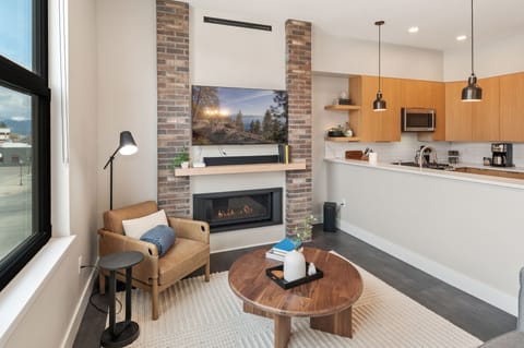 Smart TV and soundbar.