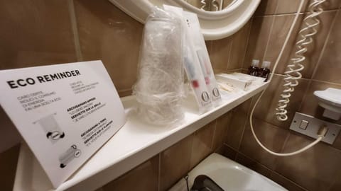 Free toiletries, hair dryer, slippers, bidet