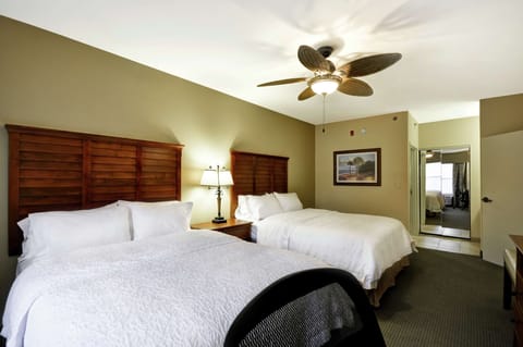 ADA Room, 2 Queen Beds, Roll in Shower | Premium bedding, in-room safe, desk, blackout drapes
