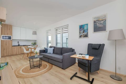 Living room with a television