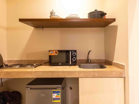 Basic Studio, Women only | Private kitchenette | Mini-fridge, microwave, stovetop, electric kettle