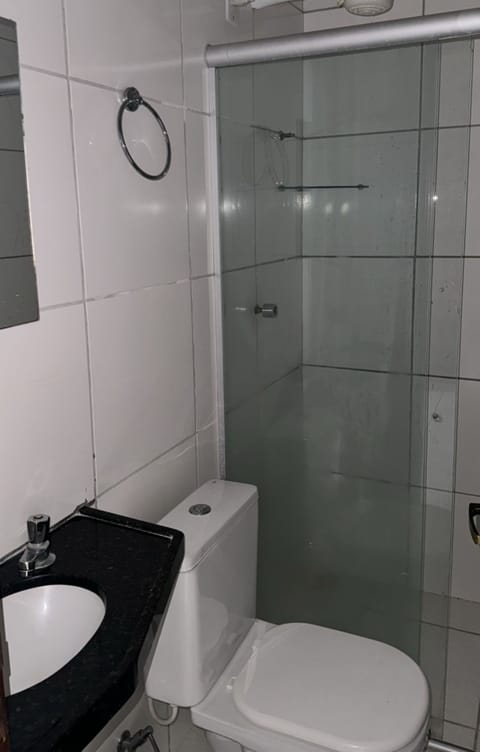 Economy Triple Room, City View | Bathroom | Shower, towels, soap, toilet paper