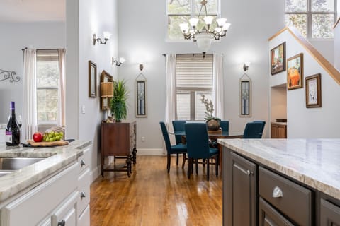 Second dining area located next to the kitchen.