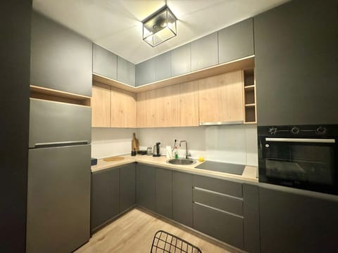 Apartment | Private kitchen | Fridge, oven, stovetop, cookware/dishes/utensils