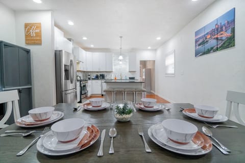 Lots of space in the open concept kitchen.