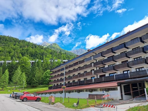 Building, the apartment have balcony with view to the mountain.