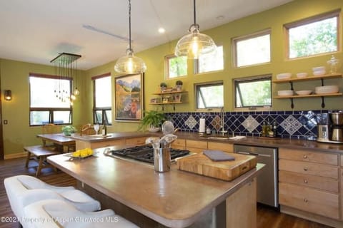 Open concept living/dining/kitchen.