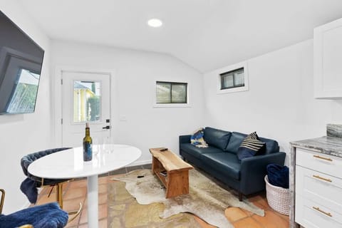 Open concept living and dining.